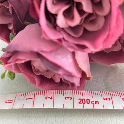 約8~10頭の牡丹,アーティフィシャルフラワー,濃いピンク,アレンジ用