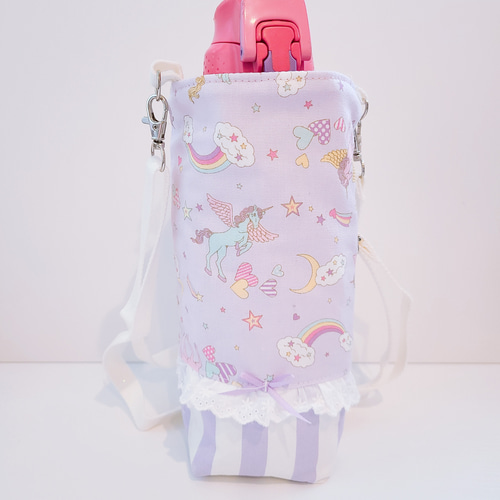 ハンドメイドオーダー水筒カバー入学入園ユニコーン