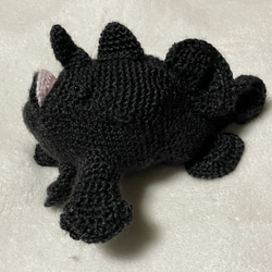 かぎ針編み海洋生物カエルアンコウかわいい編みぐるみ 6枚目の画像
