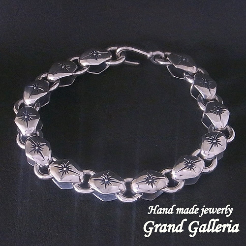 シルバー925　太陽 太陽神 ブレスレット　1５〜2５cm　Grand Galleria