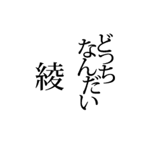 ゥ様専用のオーダーページ　切り文字ピアス「どっちなんだい」「綾」 1枚目の画像