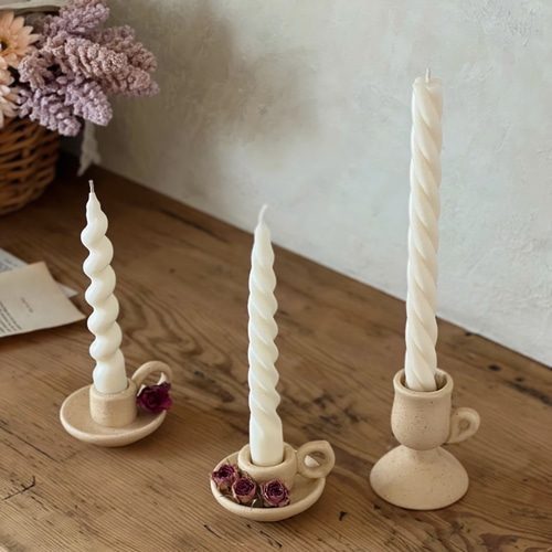 ♥螺旋キャンドル3種♥ソイキャンドル 韓国インテリア 結婚式