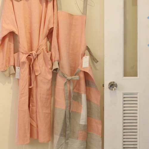 POJAGI LINEN APRON c/#PINK エプロン MMM MADE 通販 15267527