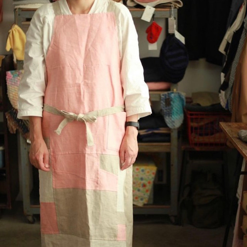 POJAGI LINEN APRON c/#PINK エプロン MMM MADE 通販 15267527