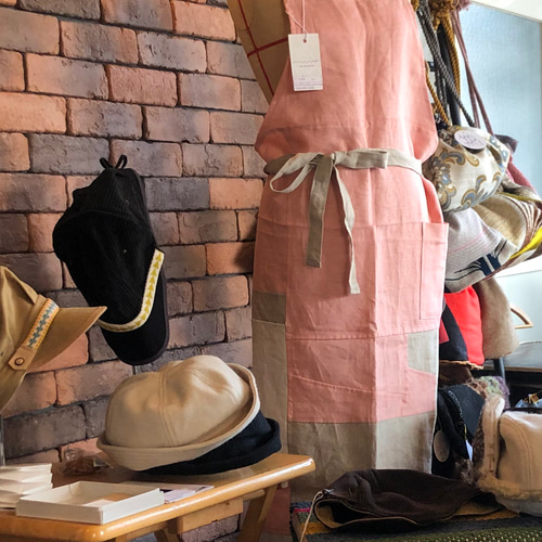 POJAGI LINEN APRON c/#PINK エプロン MMM MADE 通販 15267527
