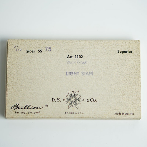 ヴィンテージ スワロフスキー art.1102 ss75 LIGHT SIAM 6個