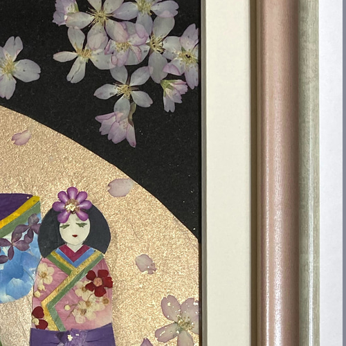 桜ハンドメイド2024 押し花 押し花額 お雛様 セール 桜ハンドメイド2024 押し花 押し花額 お雛様 セール