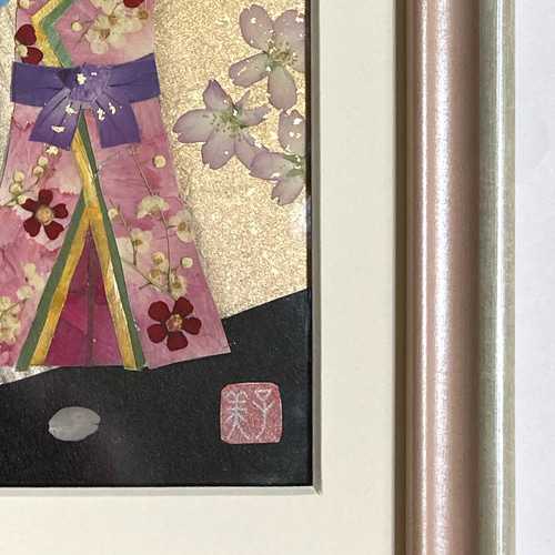 桜ハンドメイド2024 押し花 押し花額 お雛様 セール 桜ハンドメイド2024 押し花 押し花額 お雛様 セール
