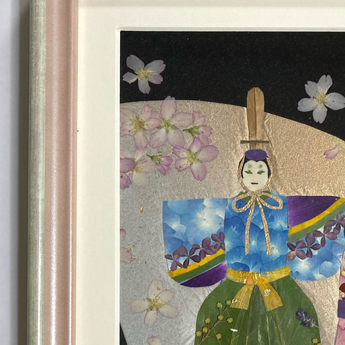 桜ハンドメイド2024 押し花 押し花額 お雛様 セール 桜ハンドメイド2024 押し花 押し花額 お雛様 セール