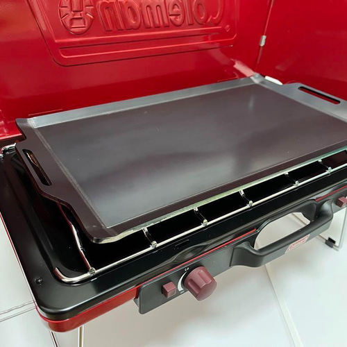 【板厚4.5ミリ】413Hパワーハウス ツーバーナー 鉄板 と フタ の2点 フタつき コールマン 413Hパワーハウス ツーバーナー 対応 鉄板