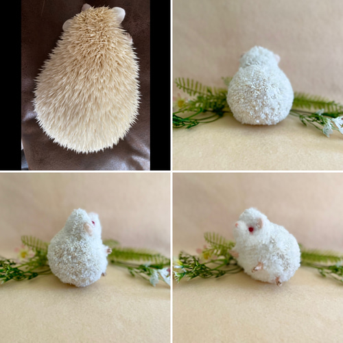 在庫なし　キーホルダー　ハリネズミ　【ギターハリちゃん】　ハンドメイド 楽天市場】ハリネズミ キーホルダーの通販