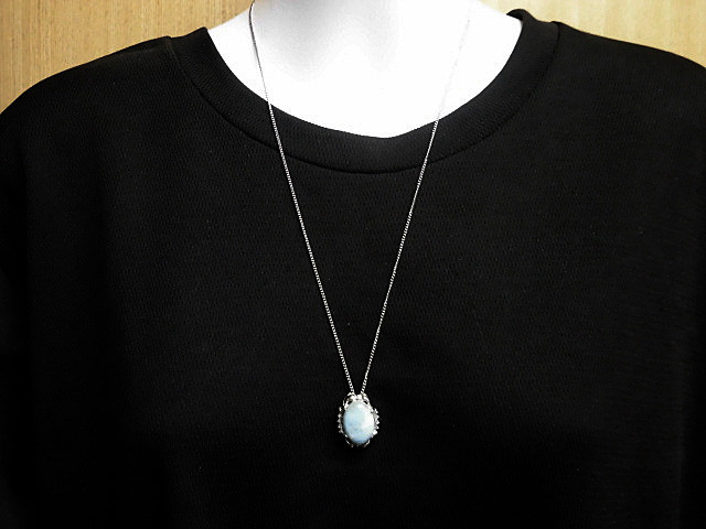 天然石 三大ヒーリングストーン ラリマーネックレス(ペンダント) 　　　230908262