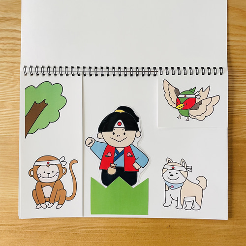 完成品】スケッチブックシアター 桃太郎 節分 おもちゃ・人形 rabbit