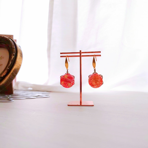 紅型✕レジン ピアス13 ピアス（フック・チェーン） my-Store ho- 通販