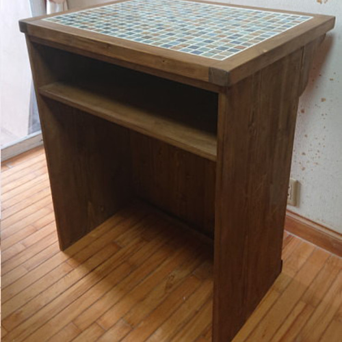 モザイクタイル・カウンターテーブル(ルーメンタイル)☆注文後