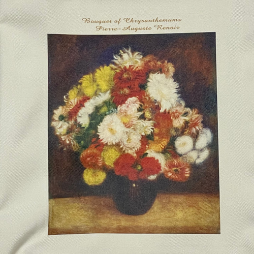 ルノワール マム（菊）の花束 マルチポケットトートバッグLサイズ