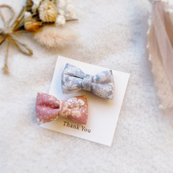 ベビーリボンヘアピン2つセット♡幼児さんヘアピン♡ヘア