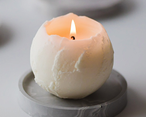 満月 キャンドル と 選べるキャンドルトレイセット キャンドル