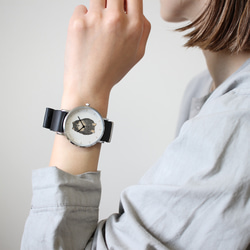 ポメラニアン（ブラックタン）の腕時計 10枚目の画像