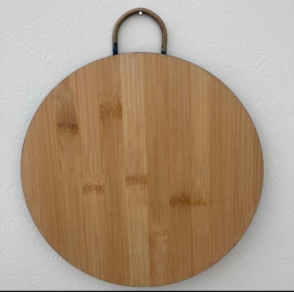 sale木製デザインカッティングボード＊ヨーロピアンペインティング　キッチン雑貨　まな板　ブレッド　モーニングプレート 5枚目の画像