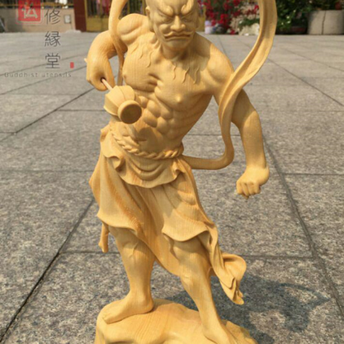 珍品 木彫り 仏像 仁王像 金剛力士像一式 彫刻 仏教工芸品 柘植 珍品 木彫り 仏像 仁王像 金剛力士像一式 彫刻 仏教工芸品 柘植