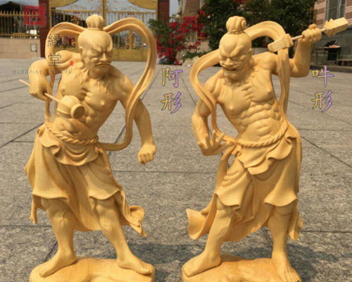 珍品 木彫り 仏像 仁王像 金剛力士像一式 彫刻 仏教工芸品 柘植 珍品 木彫り 仏像 仁王像 金剛力士像一式 彫刻 仏教工芸品 柘植