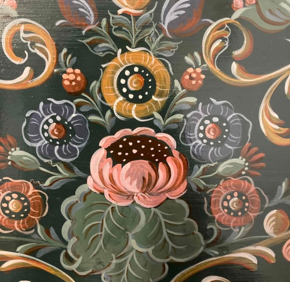 春の花のインテリアカッティングボード　トールペイント　クラシカル　ヨーロッパ　アンティーク調　母の日のお祝いに♪ 7枚目の画像