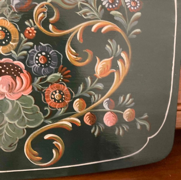 春の花のインテリアカッティングボード　トールペイント　クラシカル　ヨーロッパ　アンティーク調　母の日のお祝いに♪ 6枚目の画像