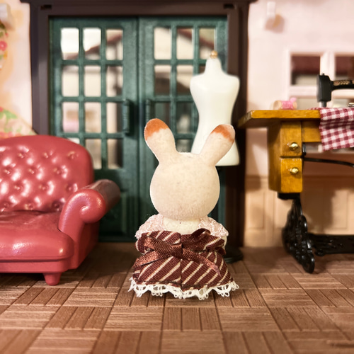 シルバニア＊いちごチョコワンピース＊赤ちゃんサイズ おもちゃ・人形