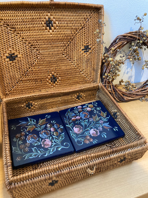 トールペイント：ヒンデローペンお盆 【公式通販】