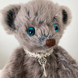 ライラックブルーのふわふわテディベア 35336bd4c2057694d2d5ef06e7e0e1