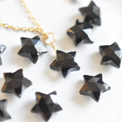 美品 グッチ ネックレス 星 スター ブラック オニキス 925 SALE【ワケありな逸品】漆黒の星 ブラックオニキス スターカット