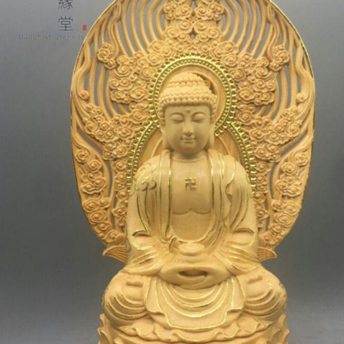 墨彩画手書　小林喜一郎/釈迦立像　額装 墨彩画手書 小林喜一郎/釈迦立像 額装
