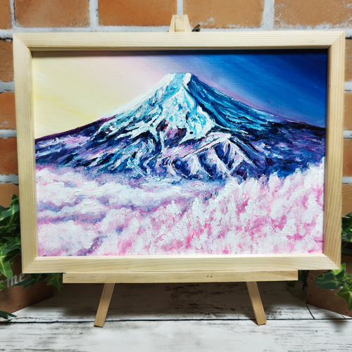 油絵 絵画 【冬の富士山】 絵画 ＨＲ 通販｜Creema(クリーマ)
