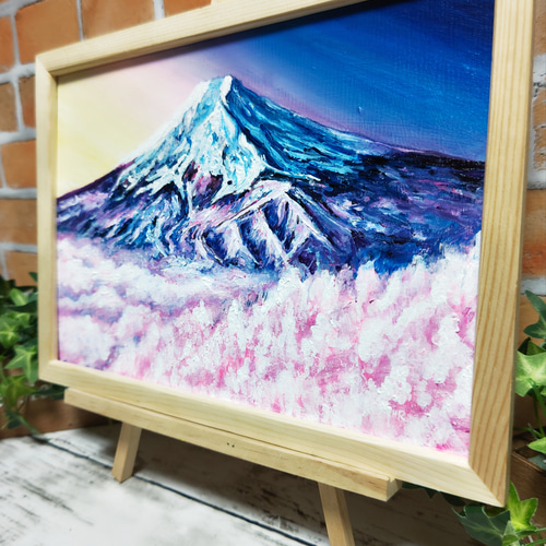 油絵 絵画 【冬の富士山】 絵画 ＨＲ 通販｜Creema(クリーマ)