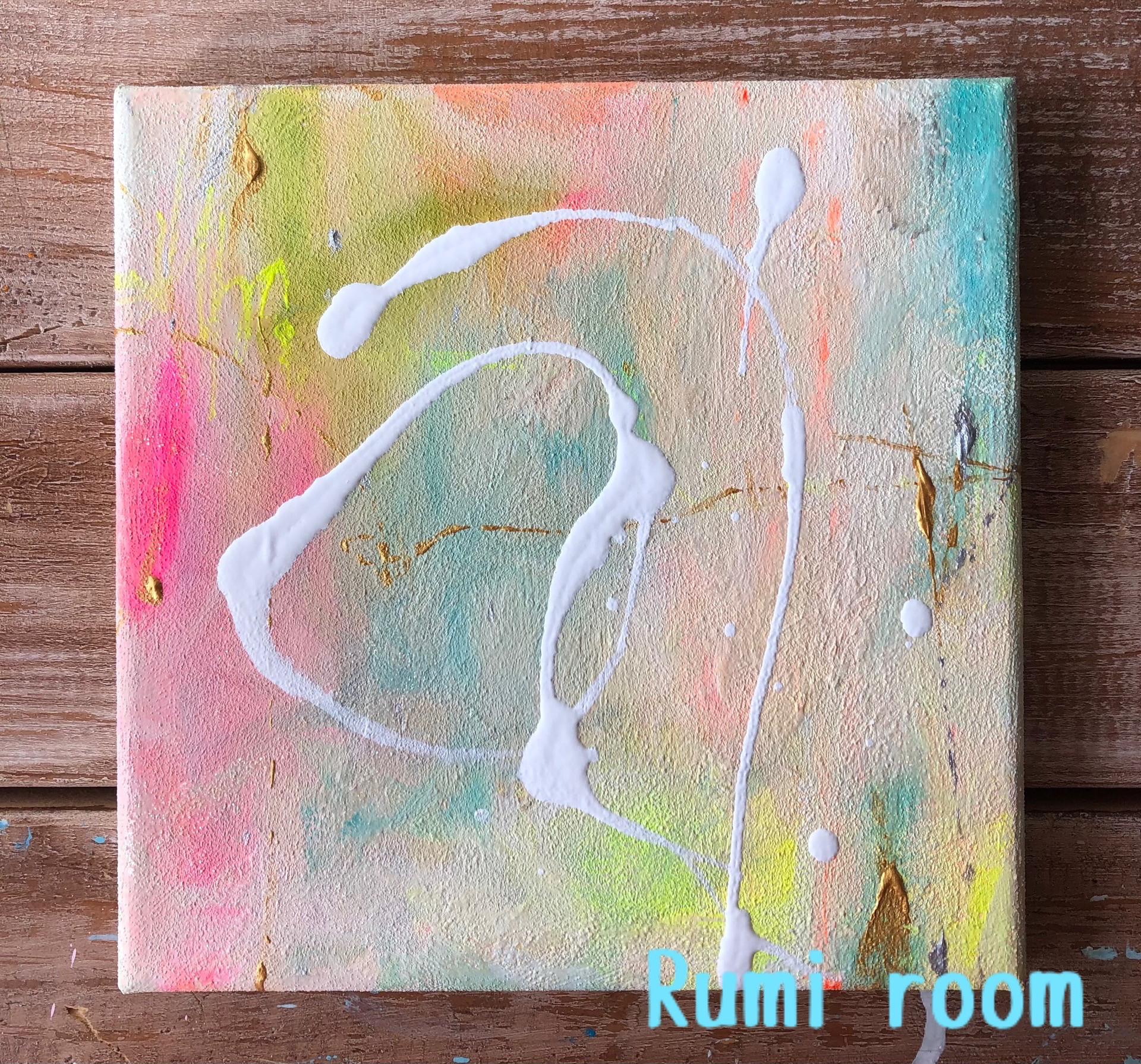 【絵画】ネイチャーアート　「ヤマメ」原画