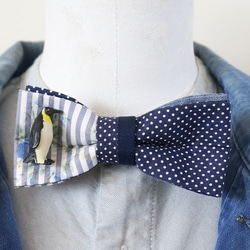 ペンギンのチョウネクタイ・Penguin-BOWTIE(dot/stripe/ox) 2枚目の画像