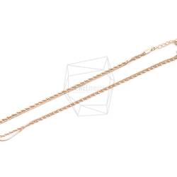 CHN-078-G【1個入り】ネックレスチェーン, Chains necklace 3枚目の画像