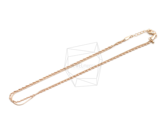 CHN-078-G【1個入り】ネックレスチェーン, Chains necklace 3枚目の画像