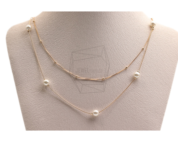 CHN-079-G【1個入り】ネックレスチェーン, Chains necklace 5枚目の画像