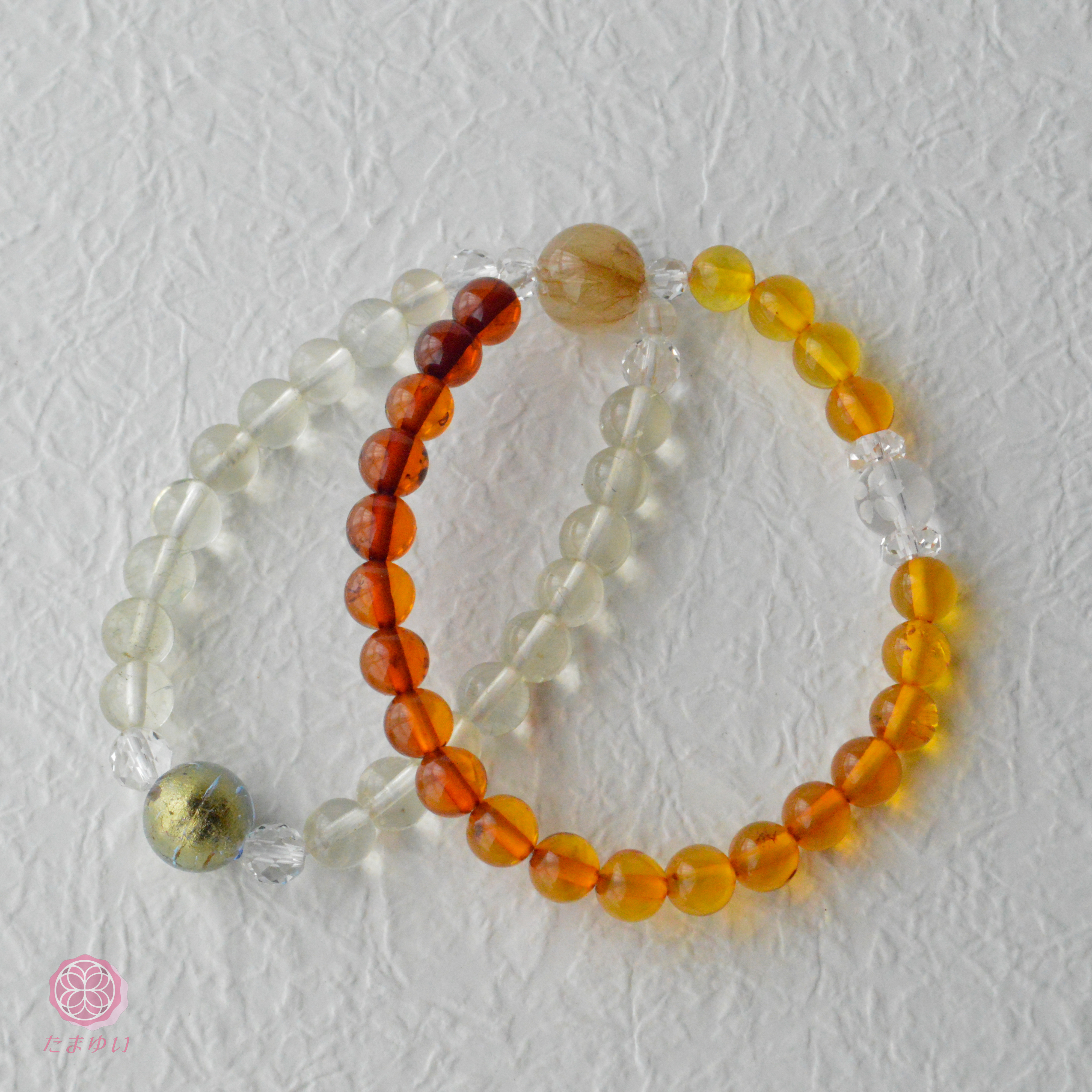 神様を味方につける～魂結いブレス《叶えの姫様2》　金銭運アップに　琥珀　インフィニティー　ラブラドライト　宇宙に繋がる