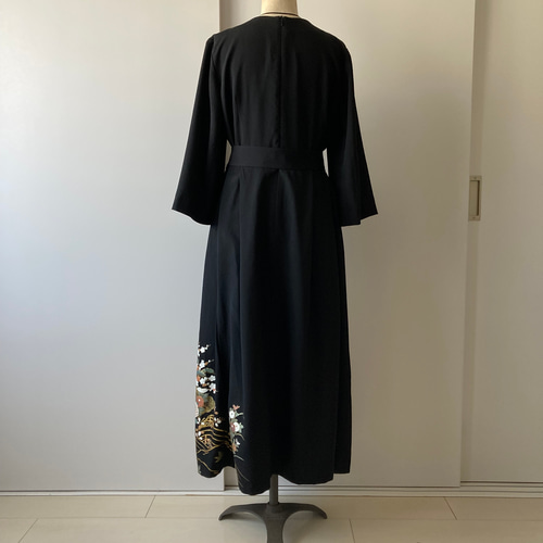 留袖リメイクワンピース 梅 ワンピース アトリエ・ヘリンボーン 通販