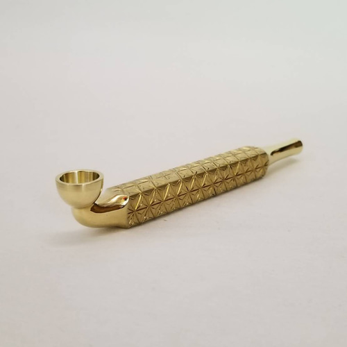 完全受注生産 真鍮四角出世型麻紋延べ煙管 和装小物(帯・半襟 完全受注生産 真鍮四角出世型麻紋延べ煙管 和装小物(帯・半襟