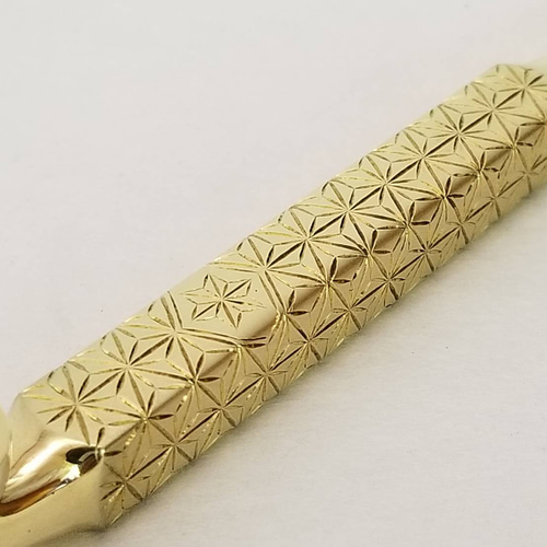 完全受注生産 真鍮四角出世型麻紋延べ煙管 和装小物（帯・半襟