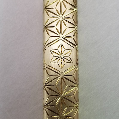 完全受注生産 真鍮四角出世型麻紋延べ煙管 和装小物（帯・半襟