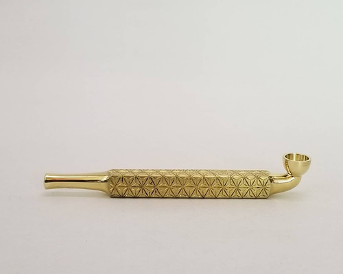 【彫金細工煙管】銅製彫金極細短筒煙管 彫金細工煙管】銅製彫金極細短筒煙管