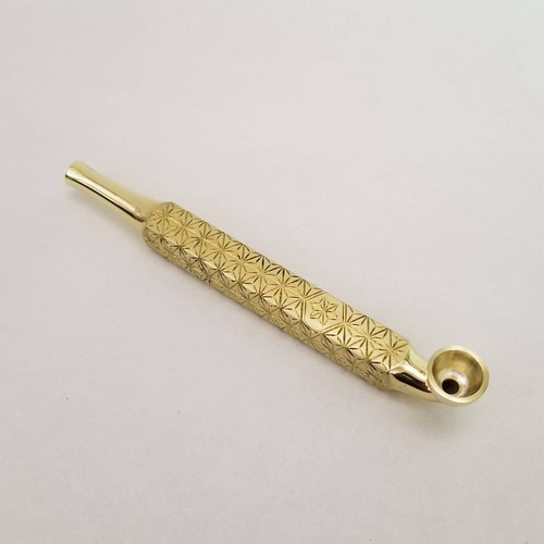 完全受注生産 真鍮四角出世型麻紋延べ煙管 和装小物（帯・半襟