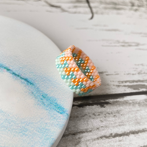 11号 限定 ビーズ リング 指輪・リング イロサチ 通販 15271340