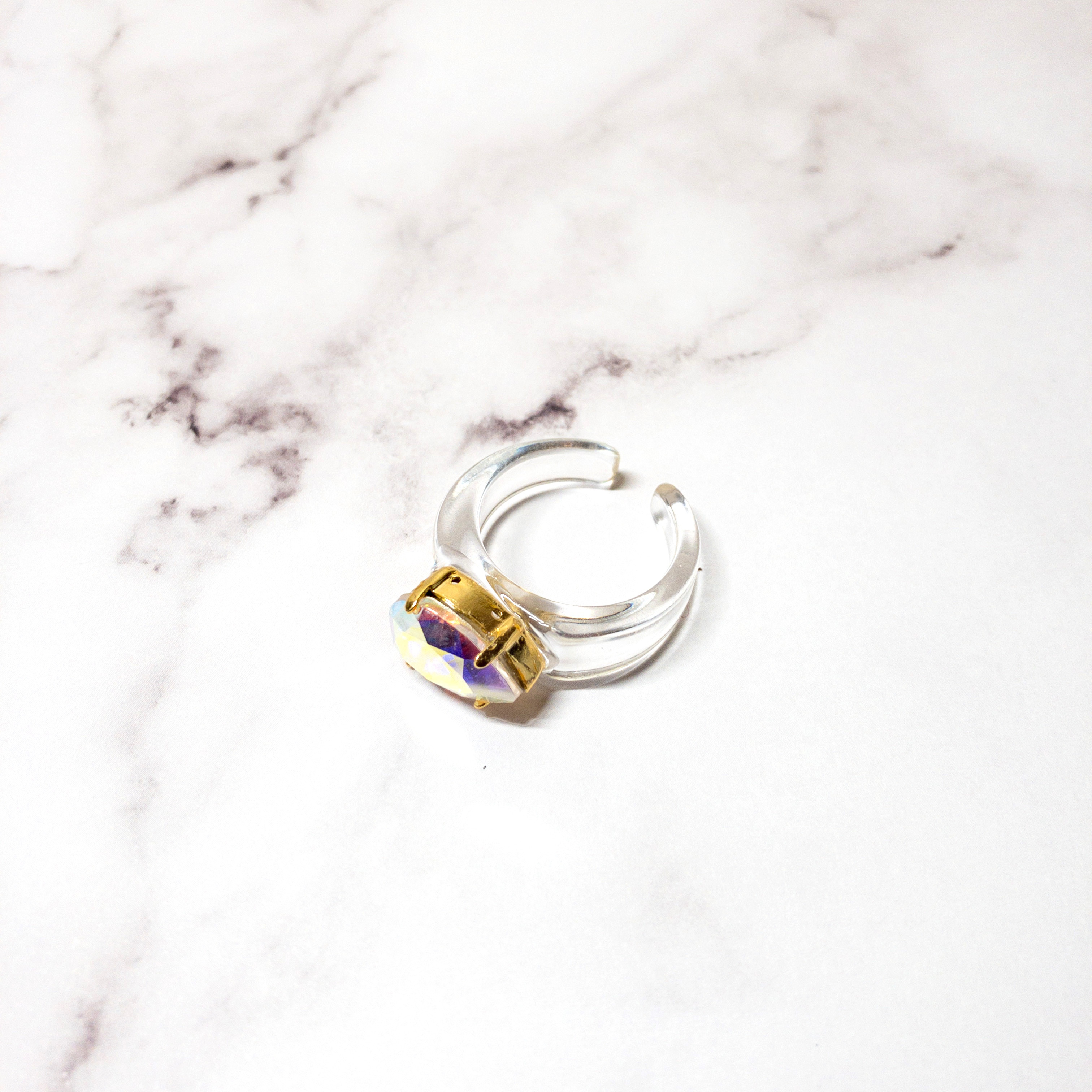 【UNICORN】指輪 リング アクセサリー シンプル 上品 ゆびわ プレゼント ギフト 透明