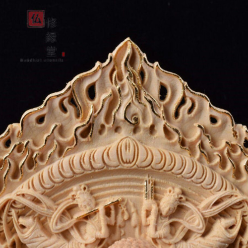 最高級 木彫仏像 釈迦如来座像 釈迦牟尼仏 彫刻 本金 切金 檜材 F 彫刻